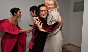 (From left) Ke Huy Quan and Cate Blanchett are seen here in January in Los Angeles.