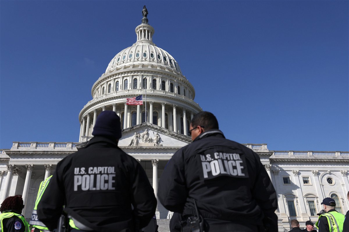<i>Justin Sullivan/Getty Images</i><br/>The US Capitol Police force 
