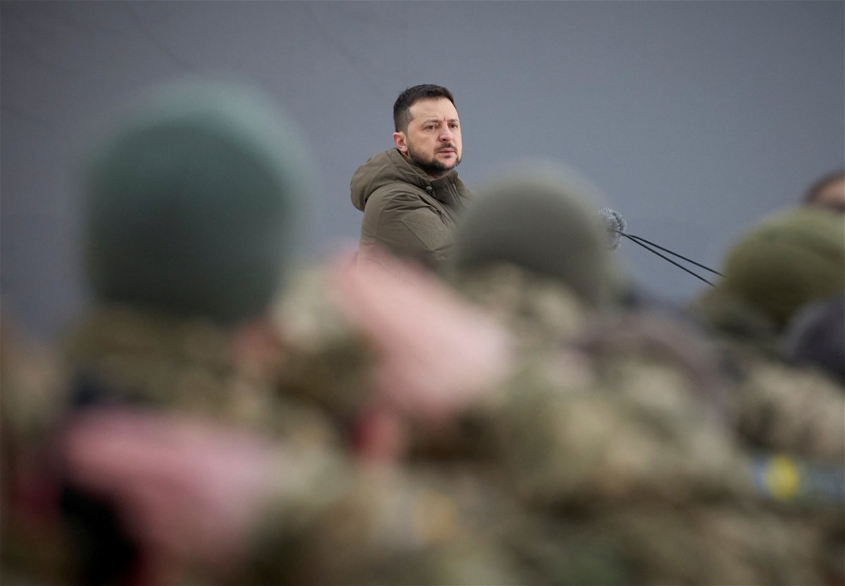 <i>Ukrainian Presidential Press Service/Handout/Reuters</i><br/>President Volodymyr Zelensky