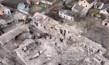 At least four people were killed following a Russian missile strike that hit a residential area in the Zolochiv district in Lviv on Thursday