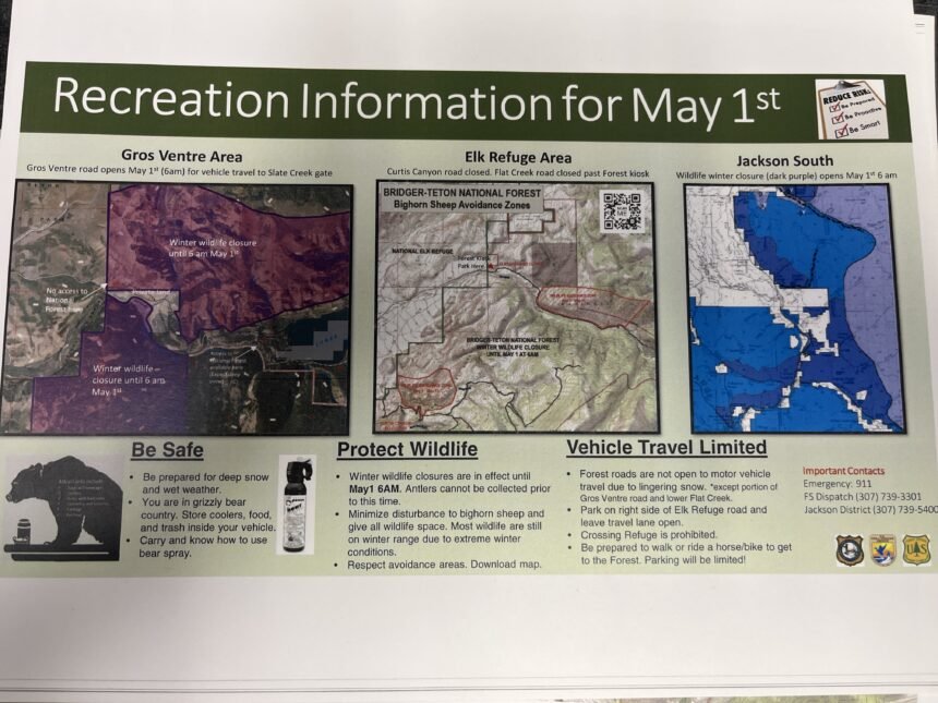 Information Flier for May Shed Antler Hunting