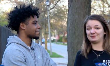 Ashley Knutson and Devonte Johnson were visiting from out of town when they were beaten during Loop chaos.