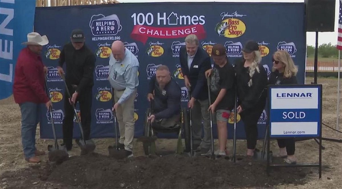 <i>KTVT</i><br/>Retired Army Staff Sergeant Travis Strong has been awarded a specially adapted and accessible home by the Helping a Hero organization.