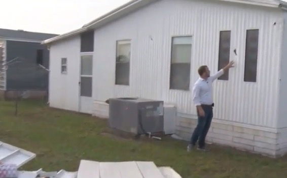 <i>WESH</i><br/>Hail and wind made for a damaging combination in Brevard County. Several homeowners in a mobile home park in Melbourne were dealing with cleanup Wednesday.