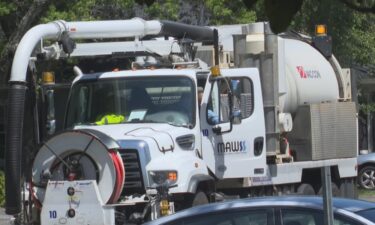 The wastewater spilled over into an apartment complex on Neshota Drive near Dauphin Island Parkway.