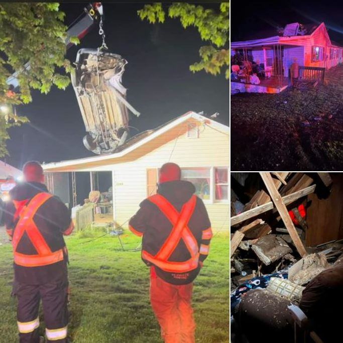 <i>DaVonté McKenith/WXII</i><br/>A teenager has been charged after the car he was driving went airborne and crashed on top of a home in Yadkinville.