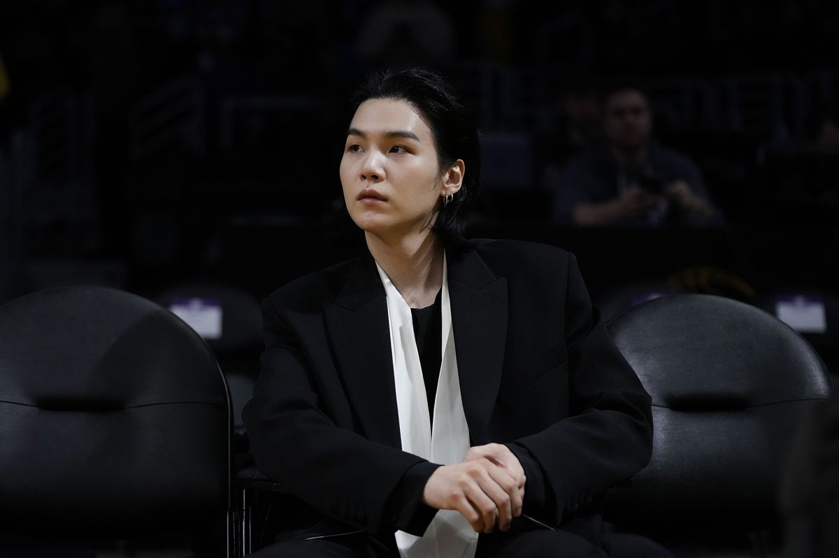 <i>Jae C. Hong/AP</i><br/>BTS star SUGA has been named as a brand-new NBA Ambassador for the rest of the 2022/23 season.