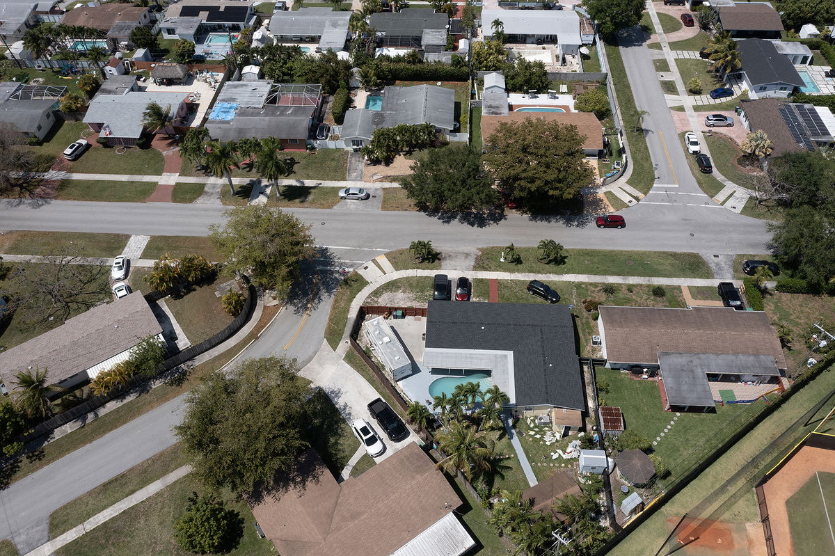 <i>Joe Raedle/Getty Images</i><br/>In this aerial view