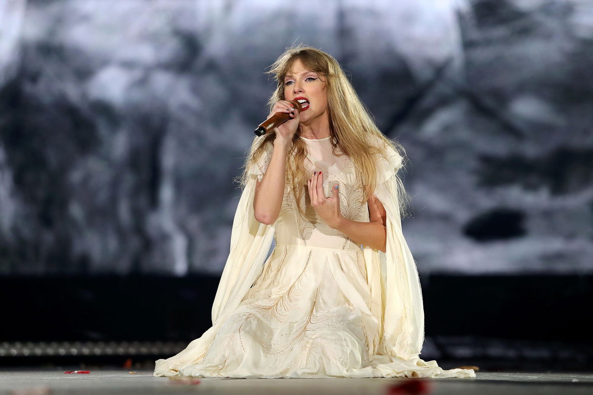 <i>Bob Levey/TAS23/Getty Images for TAS Rights Management</i><br/>Taylor Swift performs onstage on April 21 in Houston