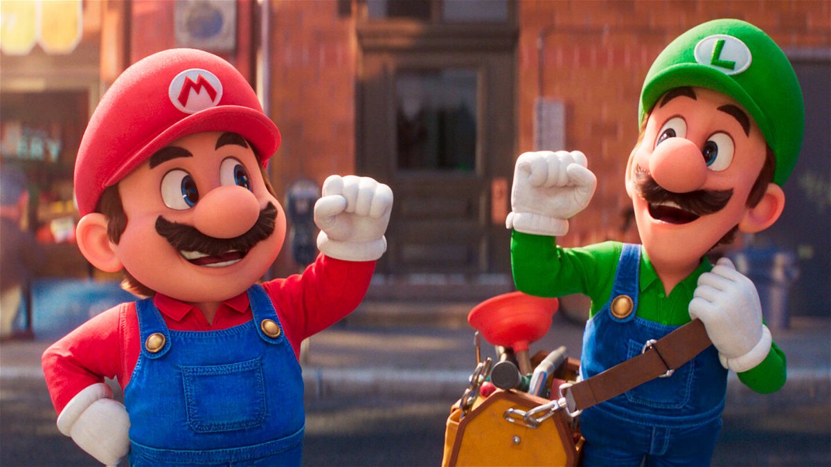 <i>Nintendo/Universal Studios/AP</i><br/>(From left) Mario