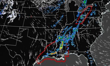 Roughly 20 million from the South to the Northeast are under a severe thunderstorms threat Friday.