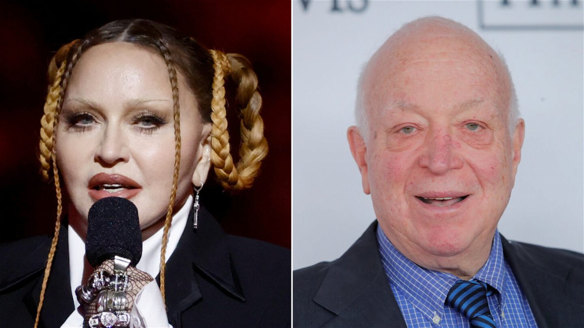 <i>Frazer Harrison/Getty Images/Andrew Kelly/Reuters</i><br/>Madonna (left) is remembering record executive Seymour Stein.