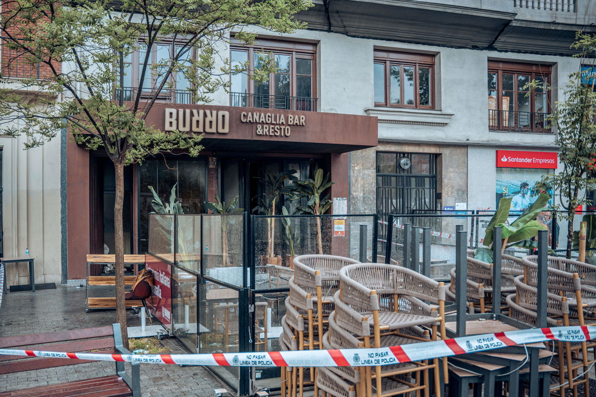 <i>Gabriel Luengas/Europa Press/Getty Images</i><br/>A fire believed to have been started by a flambéed pizza has killed two people and injured 12 others at a restaurant in the Spanish capital Madrid