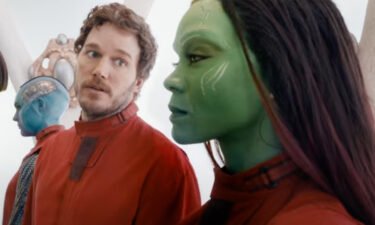 Chris Pratt and Zoe Saldana in "Guardians of the Galaxy Vol. 3."