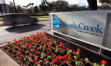 Disney on Wednesday sued after the board appointed by Gov. Ron DeSantis voted to invalidate an agreement struck between Disney and the previous board in February. Pictured are the headquarters of Disney's Reedy Creek Improvement District in Lake Buena Vista