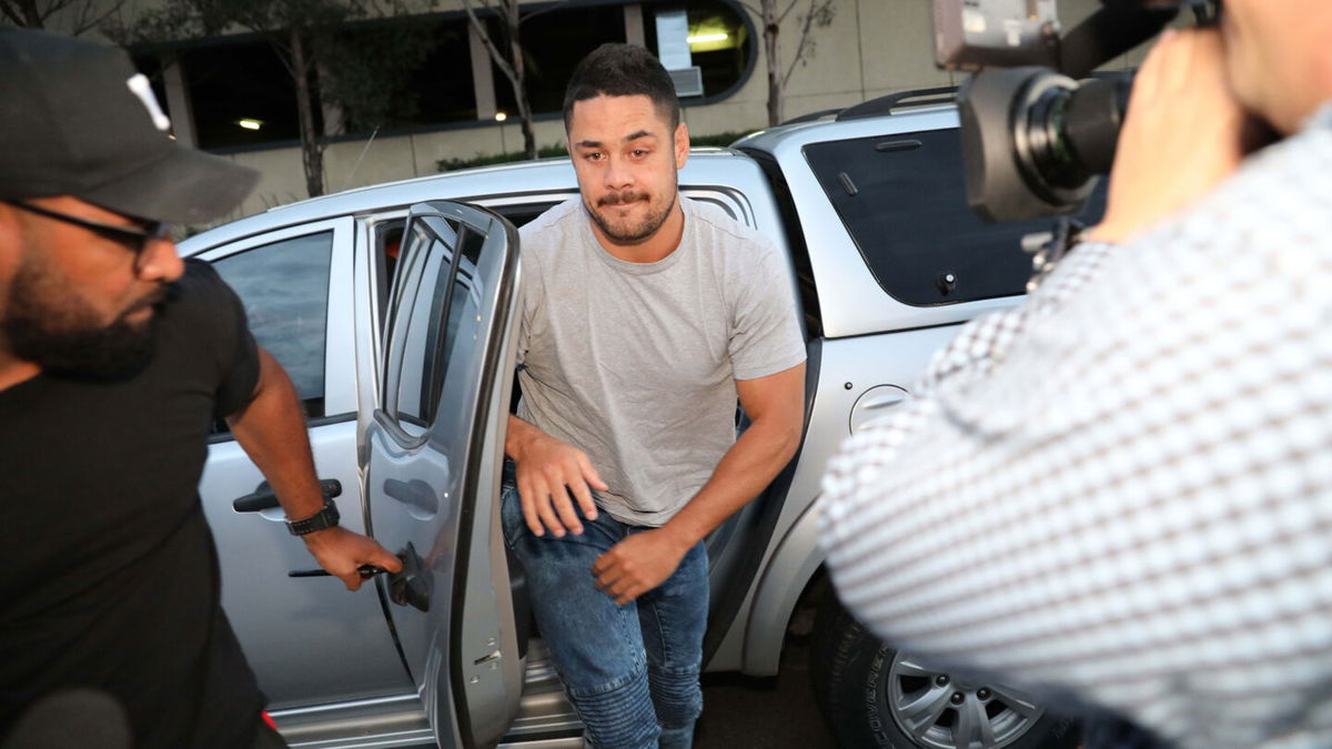 <i>Damian Shaw Photography/Newspix/Getty Images</i><br/>Hayne outside Castle Hill Police station in Sydney