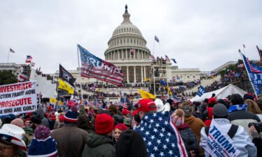 Supporters of President Donald Trump rally at the US Capitol on January 6