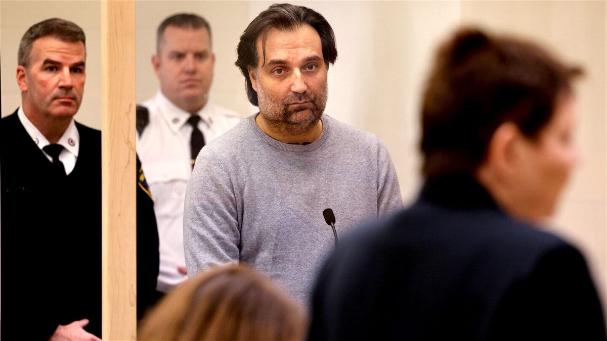 <i>Craig F. Walker/Pool/The Boston Globe/AP</i><br/>Brian Walshe was arraigned on charges of murder and disinterring of a body without authority on January 18.