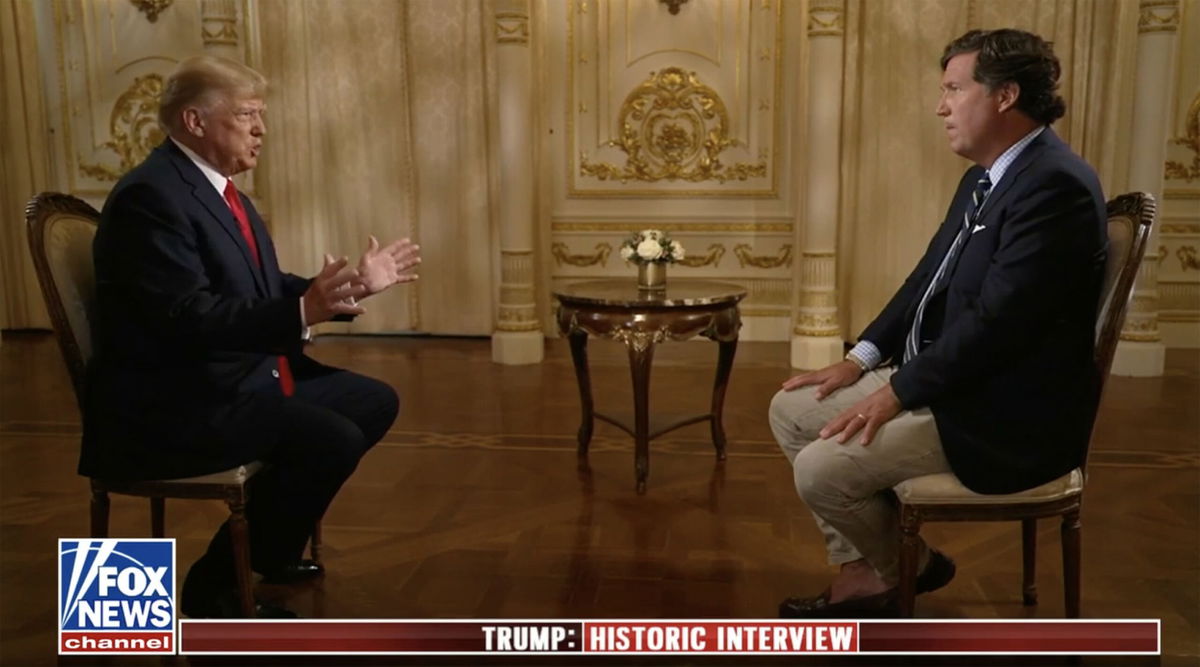 <i>From Fox News</i><br/>Former President Donald Trump sits down with Tucker Carlson on April 11 to discuss foreign policy and how the world has changed since he left office.