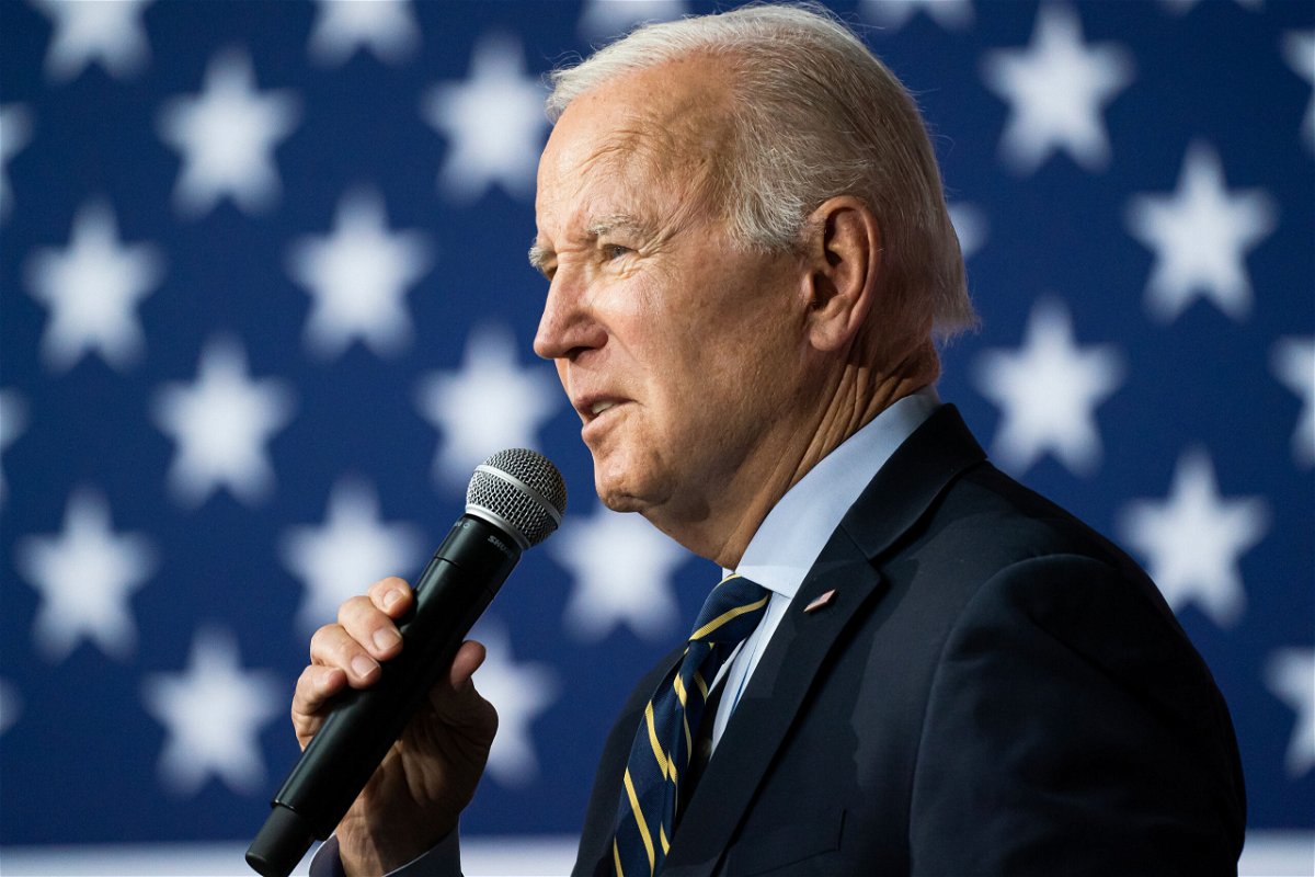 <i>Nathan Howard/Getty Images</i><br/>President Joe Biden delivers remarks on the economy on April 19