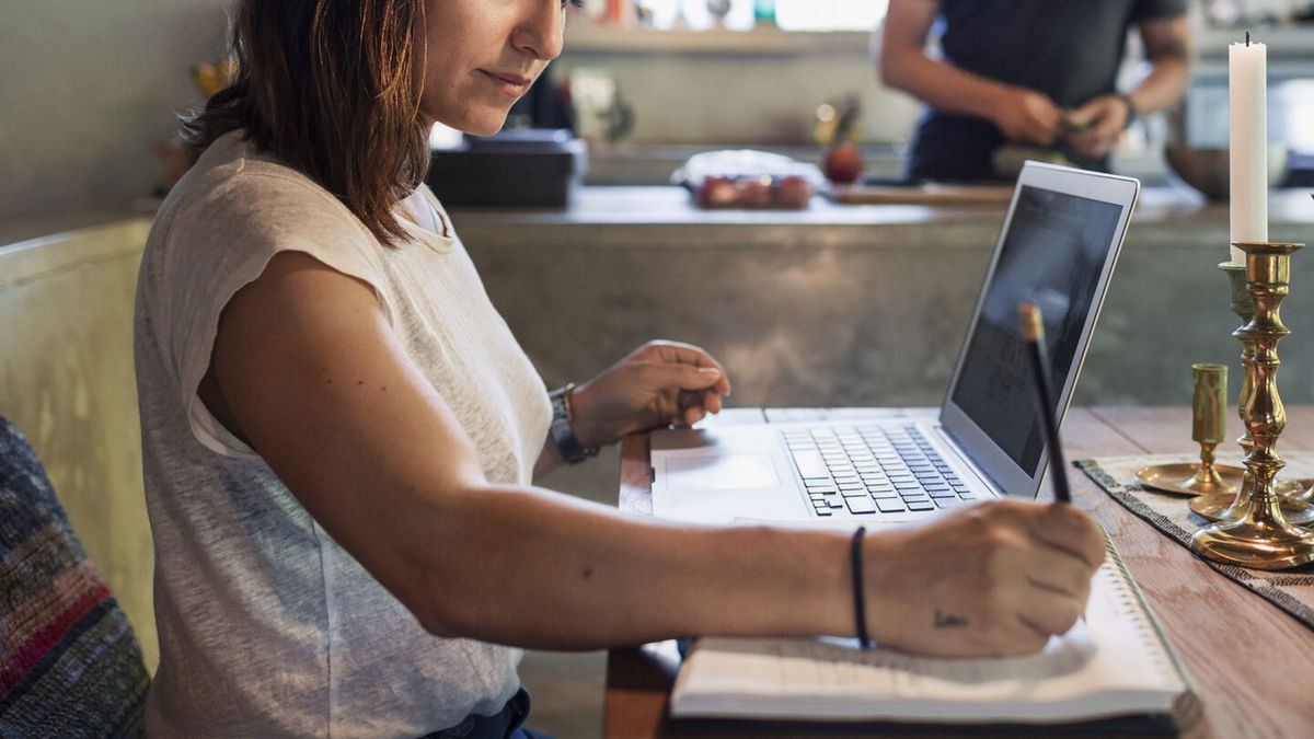 <i>Maskot/Getty Images</i><br/>A new Pew Research Center study finds that women still spend more time on housework and child care