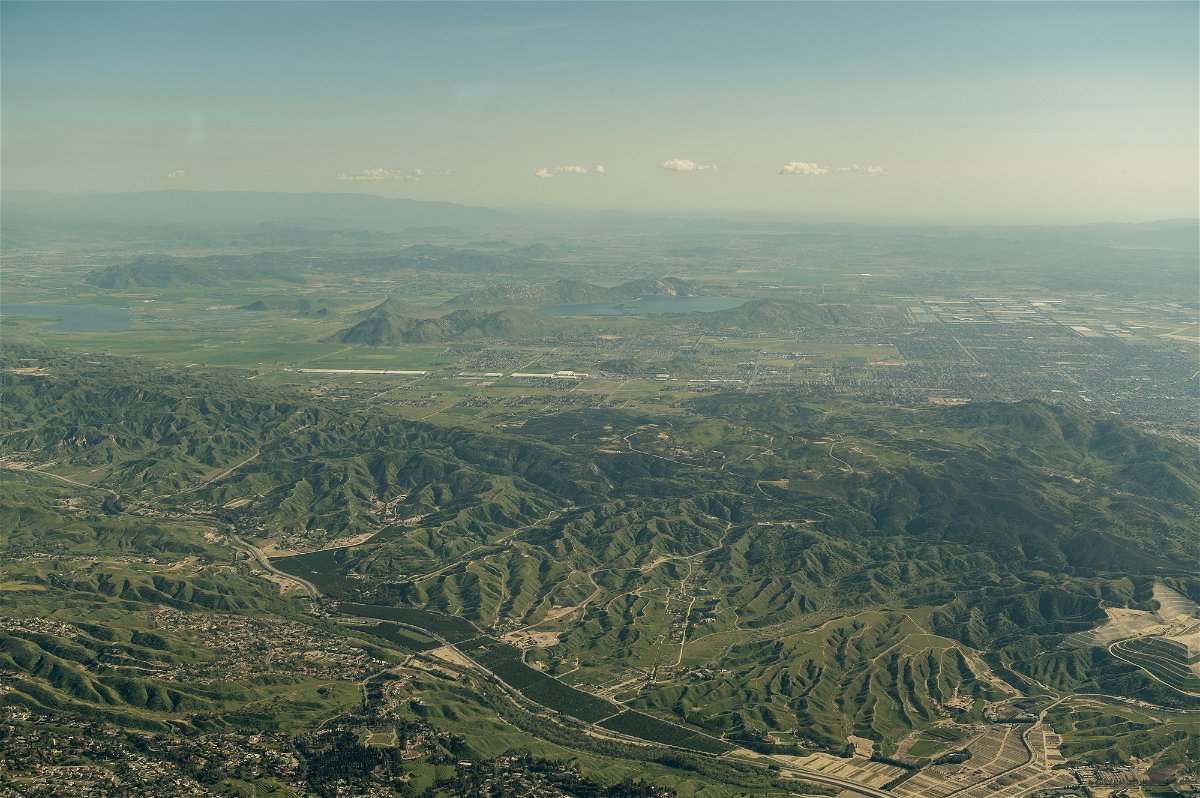 <i>Will Lanzoni/CNN</i><br/>An aerial view of Riverside County