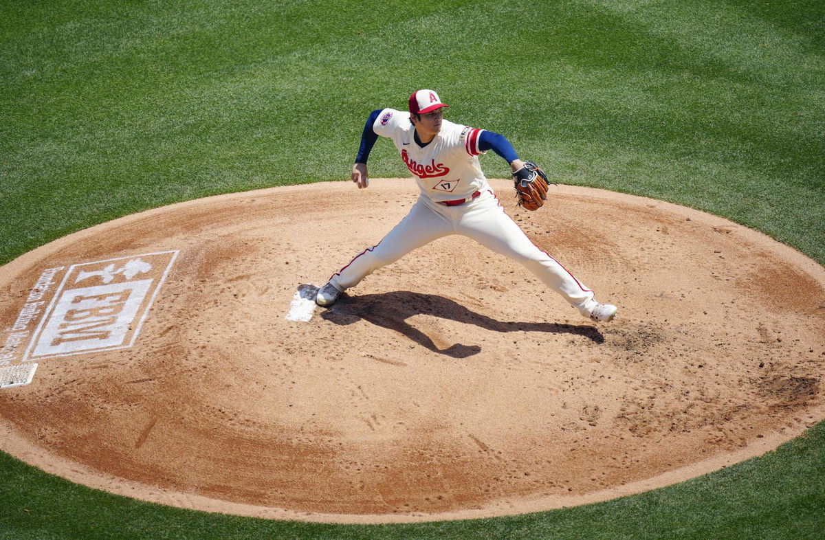 <i>Kyodo News/Getty Images</i><br/>Shohei Ohtani was the starting pitcher and designated hitter for the Los Angeles Angels on Thursday but he fell short of making history.