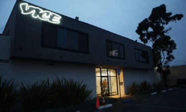 Vice Media will cancel its acclaimed program "Vice News Tonight" as it makes 'painful' layoffs and restructures the company. Pictured are Vice Media offices in 2019 in Venice
