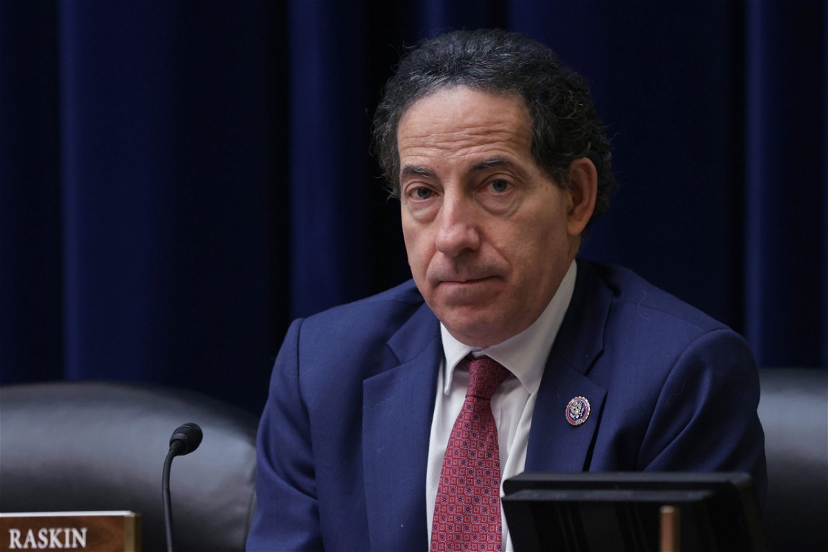 <i>Alex Wong/Getty Images</i><br/>US Rep. Jamie Raskin (D-MD) is pictured here on Capitol Hill on March 17