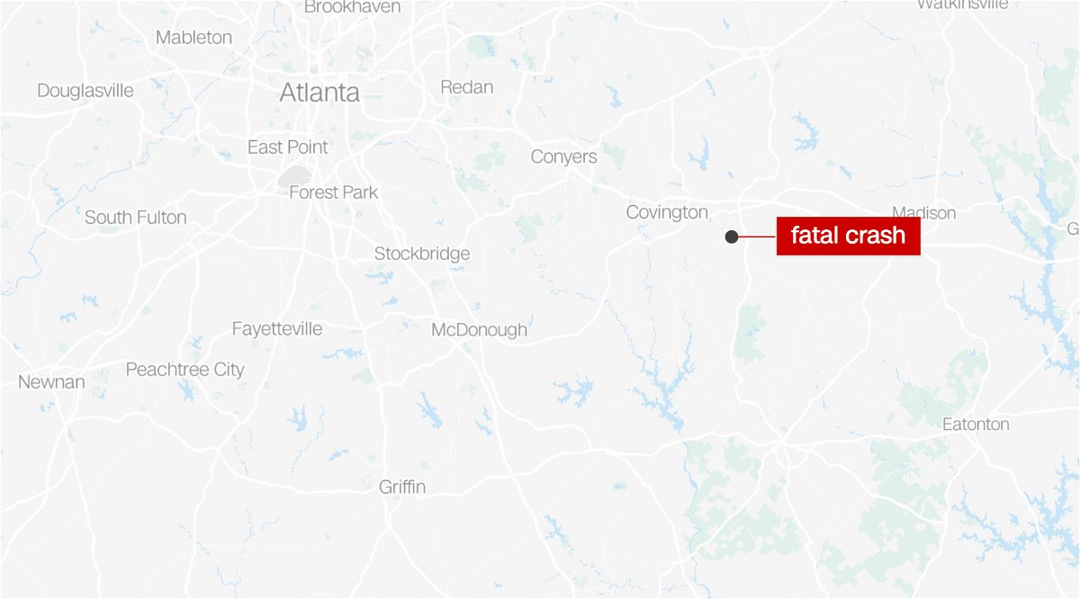 <i>Mapbox</i><br/>At least five people died in a head-on crash in Newton County