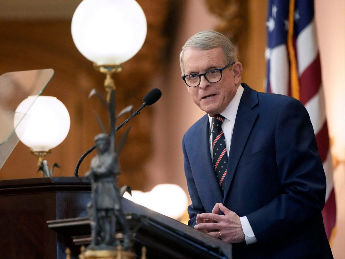 <i>Barbara J. Perenic/The Columbus Dispatch/AP</i><br/>Ohio Gov. Mike DeWine postponed the executions of three killers from August