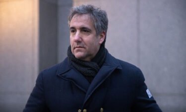 Former President Donald Trump's former lawyer Michael Cohen is pictured here at the United States Courthouse in Manhattan on January 24
