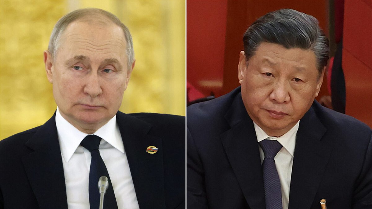 <i>Contributor/Lintao Zhang/Getty Images</i><br/>(L-R) Russian President Vladimir Putin and Chinese President Xi Jinping are seen here in a split image.
