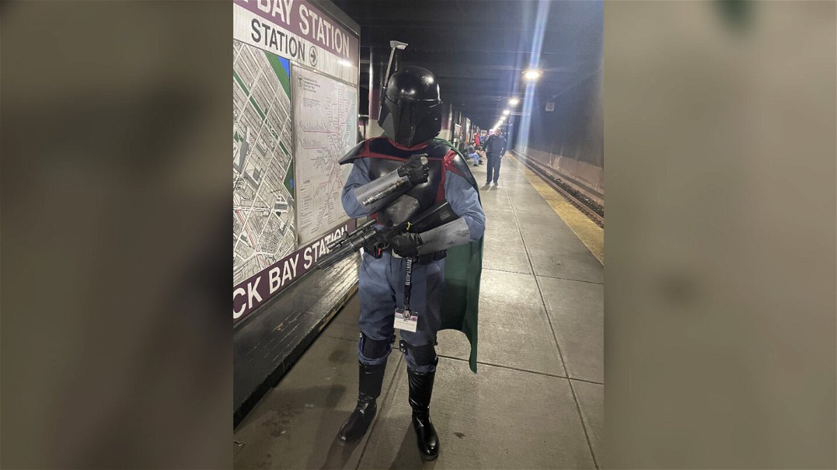<i>From MBTA Transit Police</i><br/>Police with Boston's transit authority encountered a person dressed as Boba Fett from the 