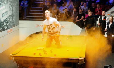 A Just Stop Oil protester recently disrupted the World Snooker Championship on Monday.