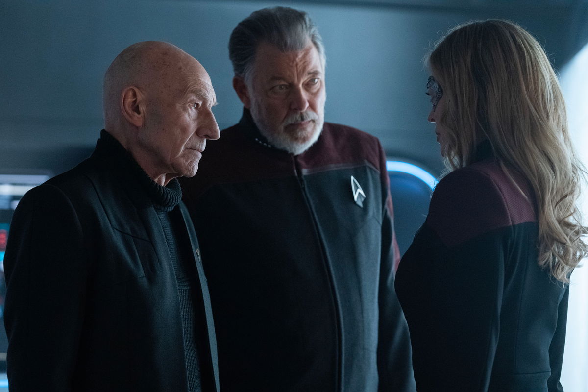 <i>Trae Patton/Paramount+</i><br/>Jean-Luc Picard and his crew fought the Borg again in the finale of 