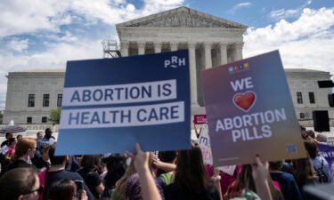 Demonstrators rally in support of abortion rights at the US Supreme Court in Washington