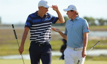 Fitzpatrick (R) edged Spieth (L) after a pulsating final round.