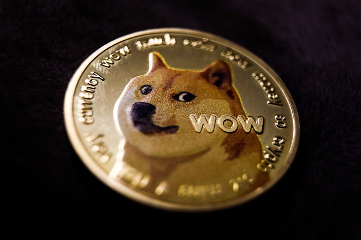 <i>Jakub Porzycki/NurPhoto/Getty Images</i><br/>Representation of Dogecoin cryptocurrency is seen in this illustration photo taken in Krakow