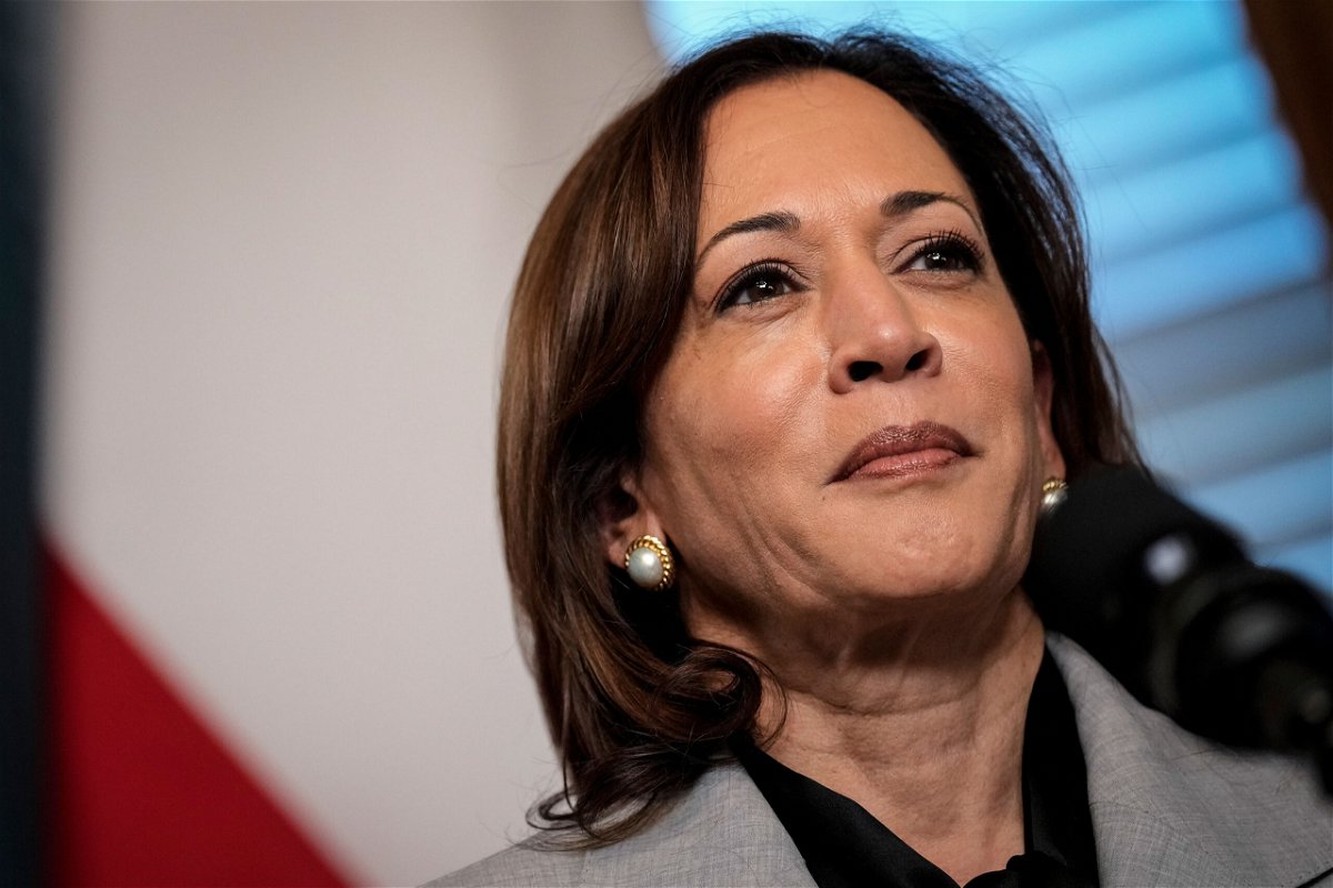<i>Drew Angerer/Getty Images</i><br/>Vice President Kamala Harris will close out Thursday the Biden administration's three week 