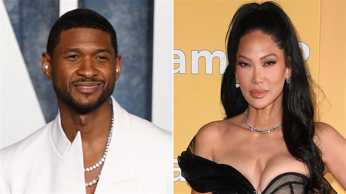 <i>Getty Images</i><br/>Usher and fashion designer Kimora Lee Simmons were reunited on Saturday