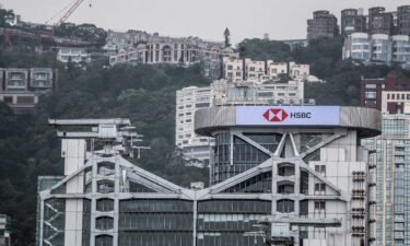 The HSBC Holdings Plc headquarters building in Hong Kong