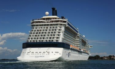 The Celebrity Equinox cruise ship is pictured in 2013. A Florida woman and her family have filed a lawsuit against Celebrity Cruises