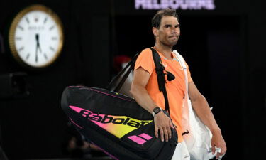 Rafael Nadal suffered a hip injury against Mackenzie McDonald in the Australian Open second round.