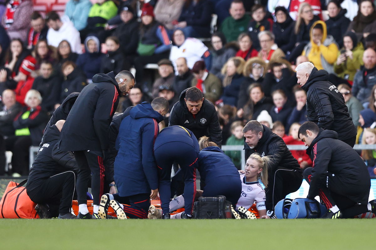 <i>Naomi Baker/Getty Images</i><br/>Williamson picked up the injury during the FA Women's Super League match against Manchester United.