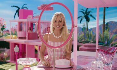 Margot Robbie is seen here in "Barbie."