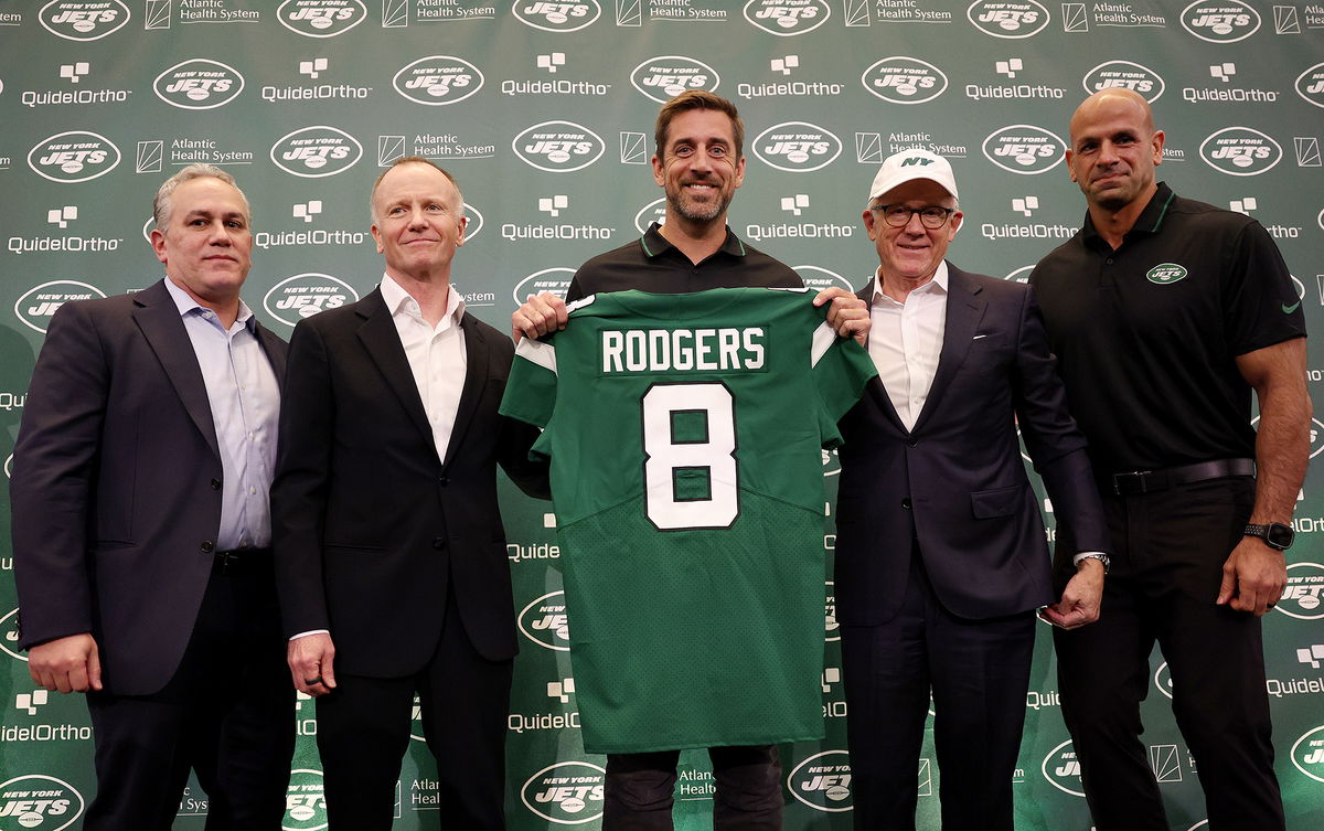 <i>Elsa/Getty Images</i><br/>New York Jets team president Hymie Elhai