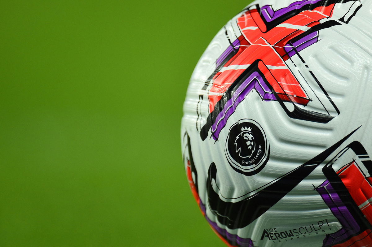 <i>Peter Powell/AFP/Getty Images</i><br/>The official Premier League ball is pictured during the English Premier League football match between Everton and Tottenham Hotspur at Goodison Park in Liverpool