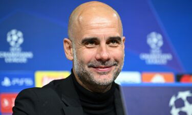 City boss Pep Guardiola was all smiles as he spoke to the media after winning the tie.