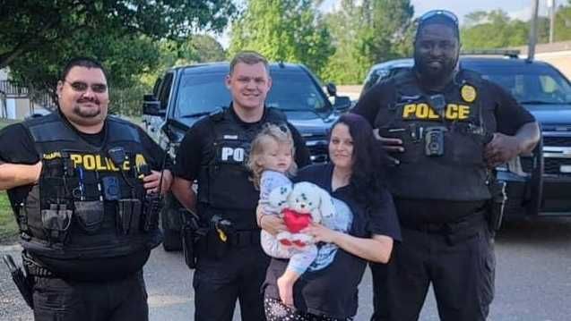 <i>Richland PD/WAPT</i><br/>A Richland police officer is being called a hero after saving a child's life. Officers received a call just before 9 a.m. Saturday of a 1-year-old child choking on an unknown substance and coughing up blood in a home on Maxine Drive.